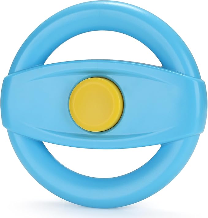 Accmor Stroller Steering Wheel Toy, Simulated Steering Wheel for Stroller Shopping Carts Cart Universal Detachable Pretend Driving Funny Toy Attachment