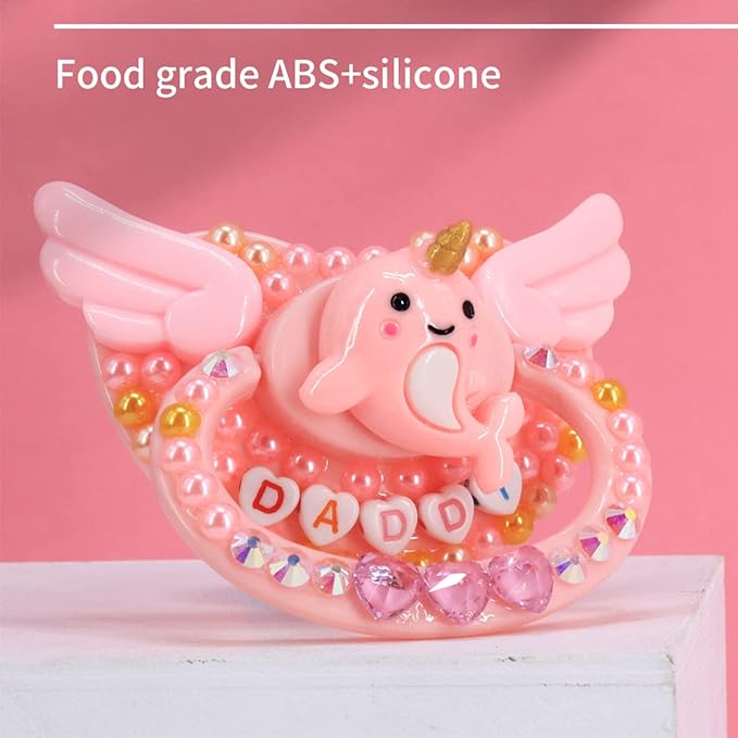 Adult Sized Pacifier Candy Cute Baby Pacifiers (Pink Dolphin)