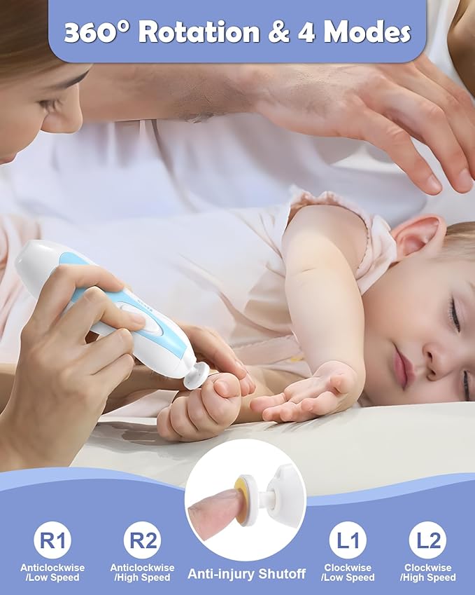 Lictin Baby Healthcare and Grooming Kit, 31 in 1 Baby Electric Nail Trimmer Set, Newborn Nursery Care Kit, Baby Essentials with Nail Clippers, Medicine Dispenser, Infant Comb, Brush