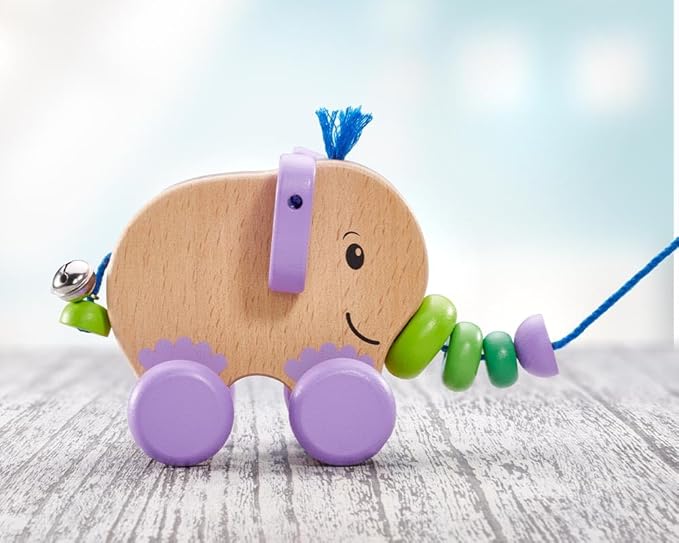 Selecta 52101 TITA Wooden Pull and Pull Toy 14 cm Elephant Design