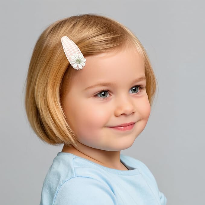 5 Pcs Baby Hair Clips, Snap Toddler Hair Clips for Girls - Gentle Snap Clip Hair Accessories for Infants & Toddlers
