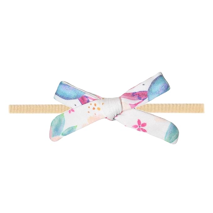 Copper Pearl Baby Bows: Stylish Headbands for Baby Girls, Premium Soft and Stretchy Baby Headbands, Perfect for Newborns, Trendy Designs - Bloom