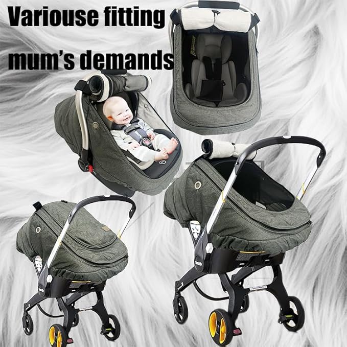 Car Seat Covers for Babies, Winter Fleece Covers Baby Car Seat Cover for Newborn Boy Girl,Universal Canopies Covers for Infants Carseat Cover Waterproof Protection Baby Covers Warm and Cozy