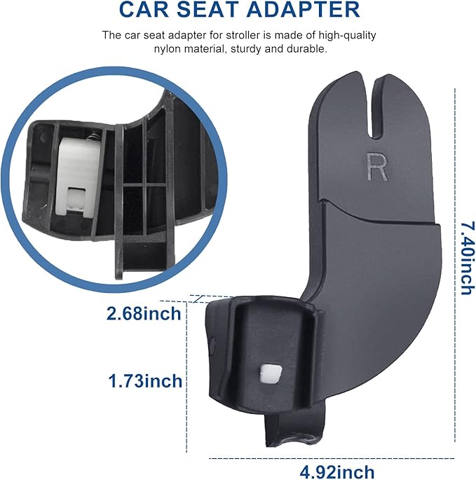 Car Seat Adapter for Stroller Compatible with Baby Jogger City Select, City Select 2, or City Select LUX Stroller Accessories Car Seat Adapter for Stroller (Black)