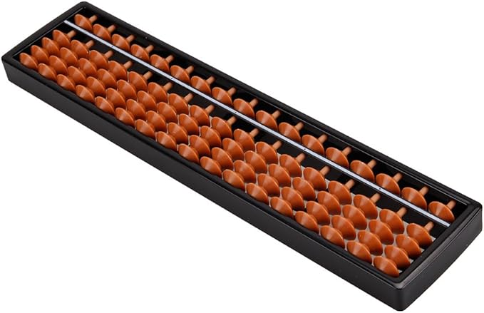 Portable 17 Digits Column Abacus Arithmetic Soroban in Mathematics Learning Aid Tool