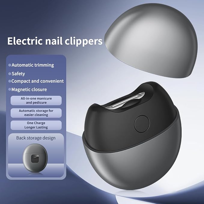 Electric Nail Clipper,2026 Improved Nail Clippers Set, Includes an Automatic 3-in-1 Nail Clippers,a Slanted Nail Clipper(for Ingrown Toenails&Fingernail) Ideal for Babies, Children, Adults and Seniors