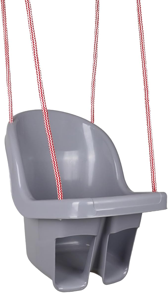 Thermobaby - Swing Seat - Toddler Swing - Baby Seat - 24 to 72 Months - Up to 30 kg - with Rope and Mounting Rings - Grey