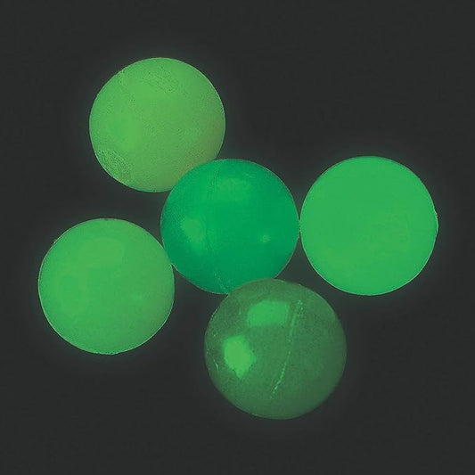 Fun Express Bulk Luminous Bouncy Balls - 1", (144 Pcs.) - High-Bounce Glow-in-The-Dark Durable Rubber Balls, Perfect for Parties