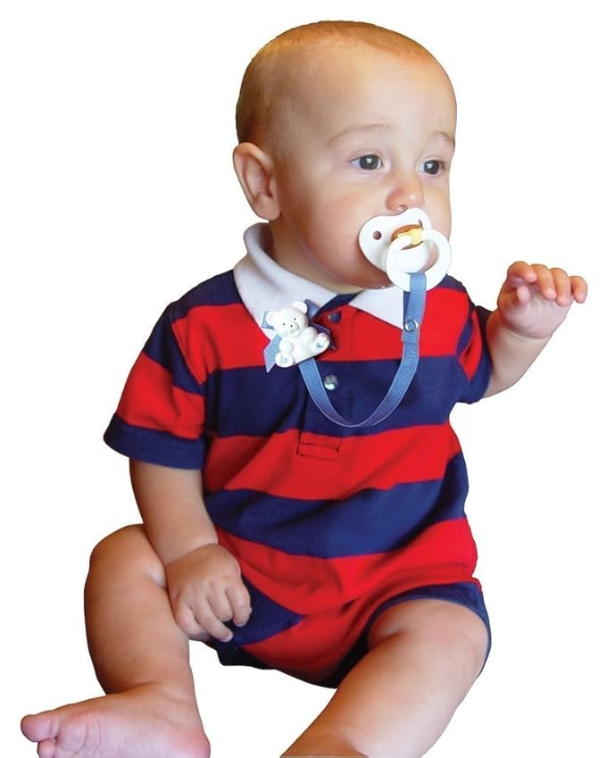 Baby Buddy Pacifier Clip Holder, Newborn Essential with Universal Fit for All Binky and Teether Brands, Ages 4+ Months, Yellow, 1 Pack