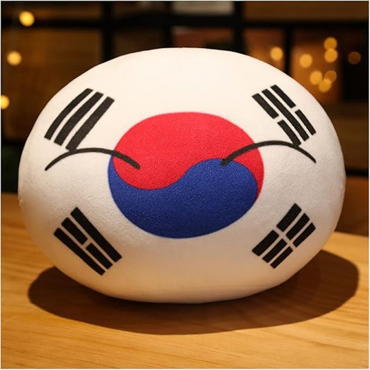 10/30/40cm Country Ball Decorate Polish Ball Plush Country Ball USA France UK Japan Germany Italy Decor (Color : 9, Size : 40cm)