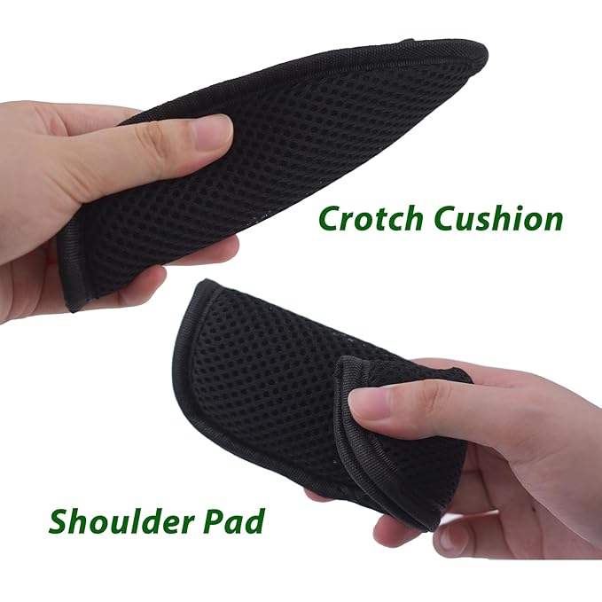 3 Pack Seat Straps Shoulder Pads, Stroller Strap Crotch Cushion,Soft Seat Straps Covers Suit for Kids,Pushchair, Stroller,High Chair(Black)