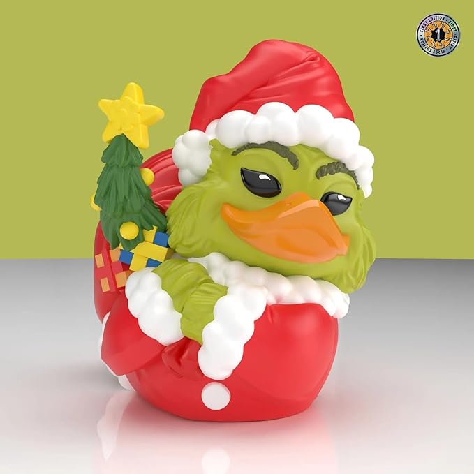 TUBBZ First Edition: The Grinch - Santa Outfit Grinch Cosplaying Rubber Duck Vinyl Figure