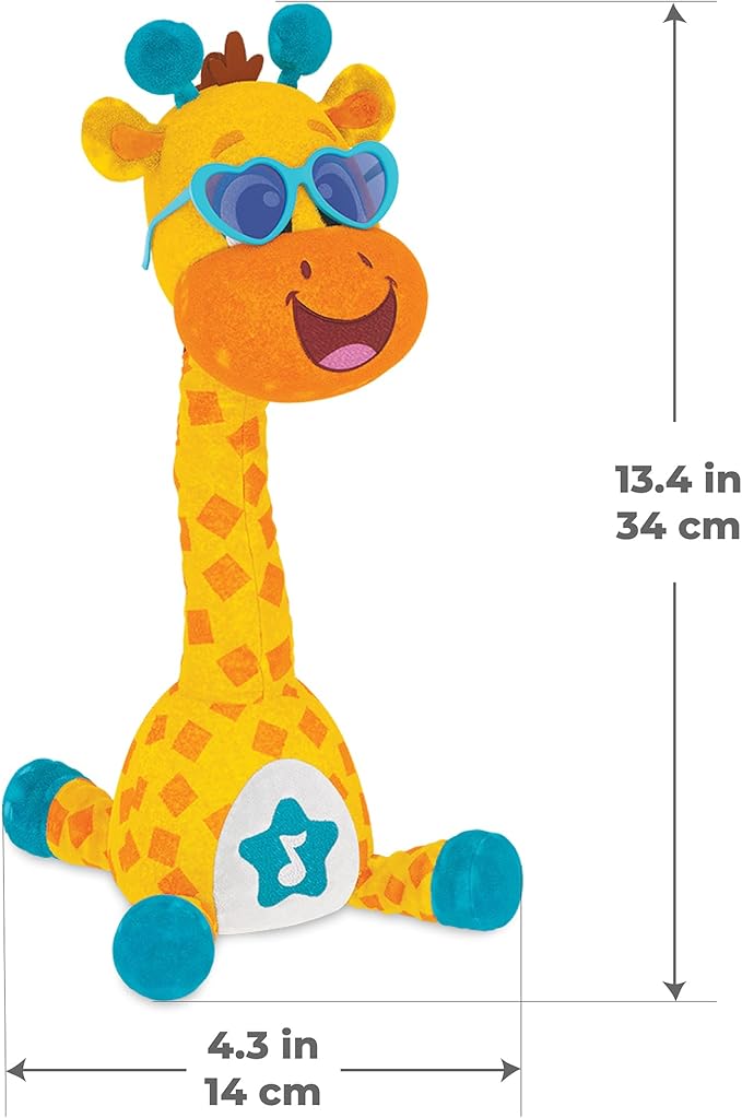 Kids Hits Dancing Giraffe Toy – Musical Light-Up Animal with Songs, Phrases & Movement – Interactive Toy for Toddlers Age 2+