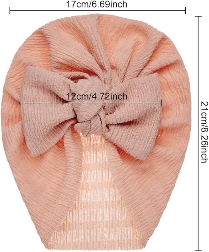 Newborn Babies Headwrap Hat Infant Toddler Cotton Soft Cute Nursery Beanie Headbands Top Bowknot Cap