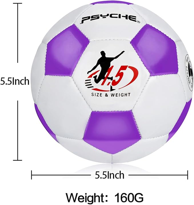 Wisdom Leaves Mini Soccer Ball for Kids/Toddlers,Small Soccer Balls Size 1.5,Baby Toy Ball for Indoor and Outdoor Play Games,Soft and Lightweight（160g）