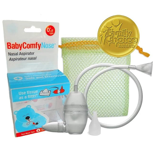 Nasal Aspirator - Hygienically & Safely Removes Baby’s Nasal Mucus, Clear