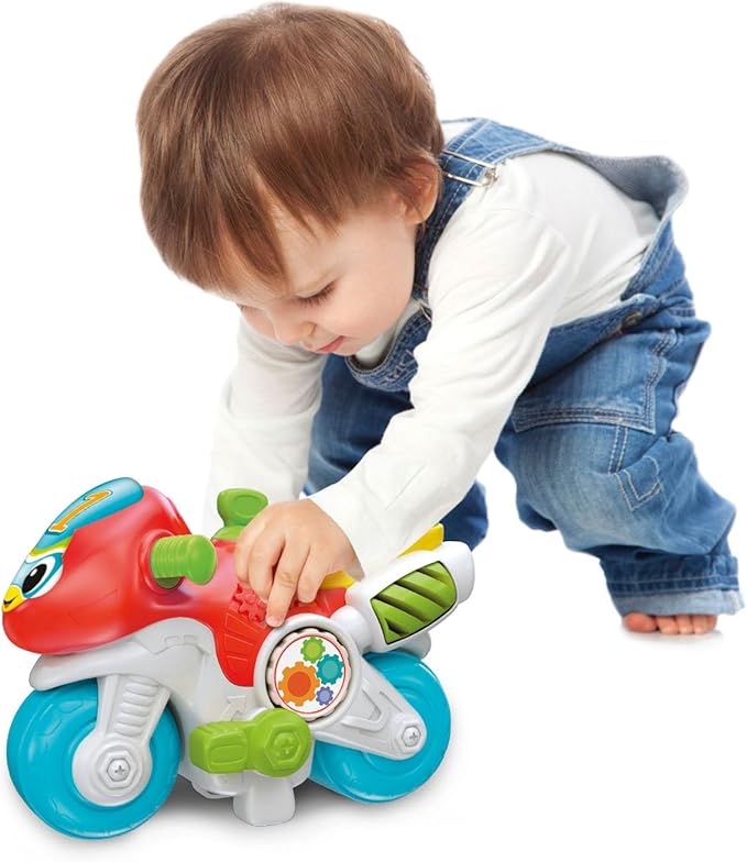 Clementoni- Marcial Moto World Interactive Baby Toy: Interactive Toy with Lights & Sounds, Educational & Fun, Learning Letters & Numbers (10+ Months)
