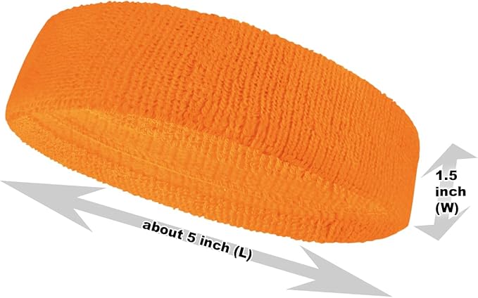 COUVER Baby Infant Terry Solid Color Headband/Terry Cloth Head Band - 4 Pieces
