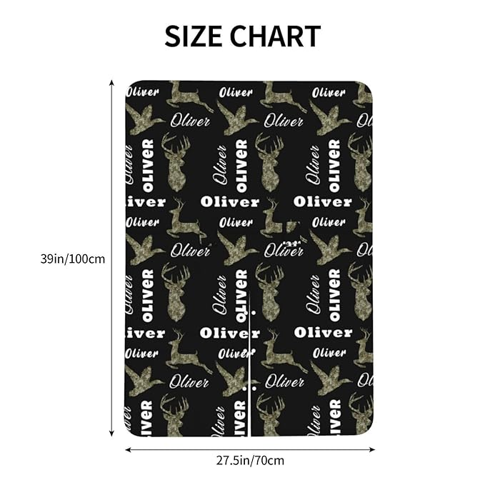 Custom Name Nursing Cover – Hunting Baby Car Seat Canopy, Stroller Cover, Baby Minky Blanket – Personalized Newborn Shower Gift for Infant Boys & New Moms