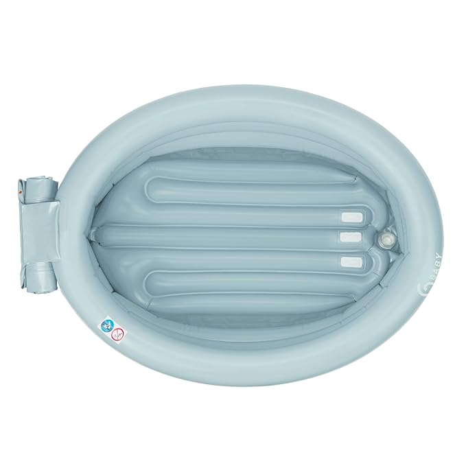 Babymoov Inflatable Bathtub & Pool - Safe, Portable & Grows with Baby (from 0+ Newborn Insert Included)