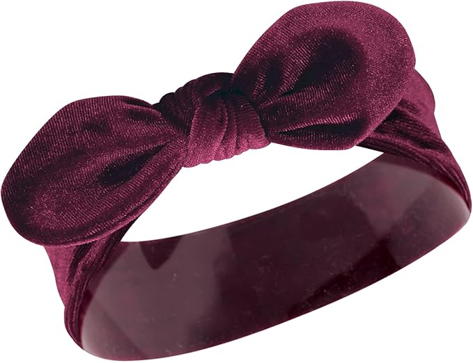 Hudson Baby Cotton and Synthetic Headbands, Size 0-24 Months