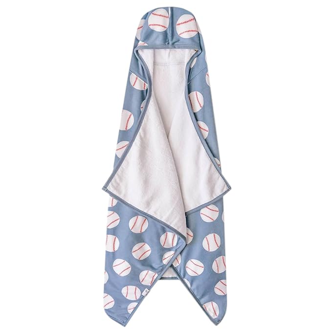 Copper Pearl Hooded Bath Towels Premium Knit/Terry Cloth Toddler Towels with Hood, Pockets, and Cool Designs - Great to Gift and Make Bath Time Fun - Big Kids Hooded Towel, Slugger