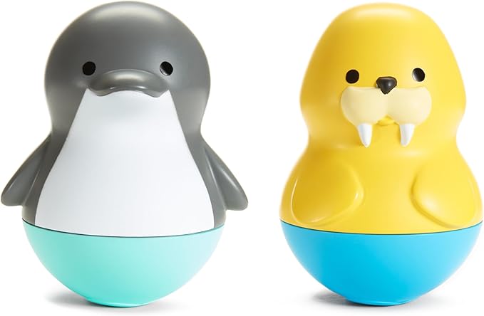 Munchkin® Bath Bobbers Mold Free Baby and Toddler Bath Toy, 6+ Months, Dolphin/Walrus