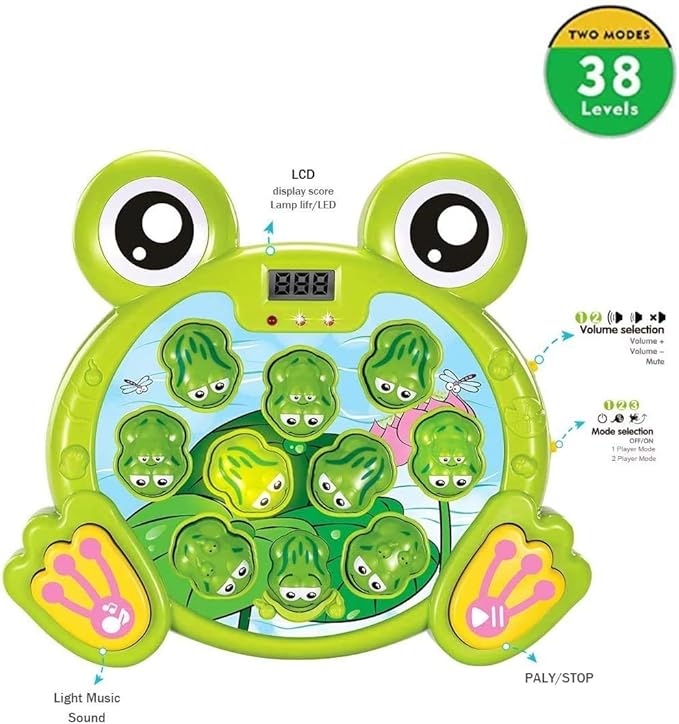Play22 Toys for 2 3 4 5 Year Old - Toddler Toys Age 2-4, Whack A Frog Game, Baby Toy Gifts for Early Developmental Learning, Birthday Gift for Toddler Boy Toys