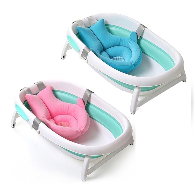 Bathtub Mat for Baby Infant Bathtub Seat Cushion Bath Pad Quick Drying Float Cushion