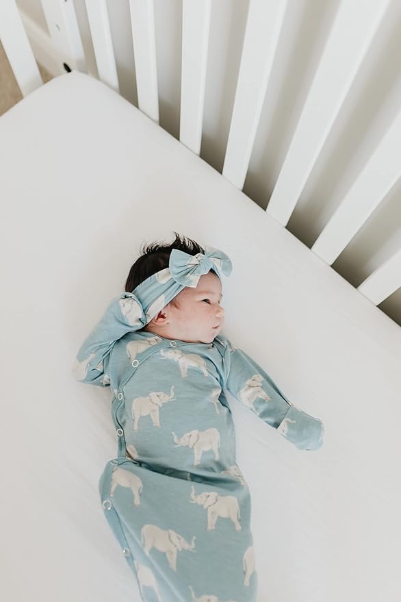 Copper Pearl Baby Bows: Stylish Headbands for Baby Girls, Premium Soft and Stretchy Baby Headbands, Perfect for Newborns, Trendy Designs - Peanut