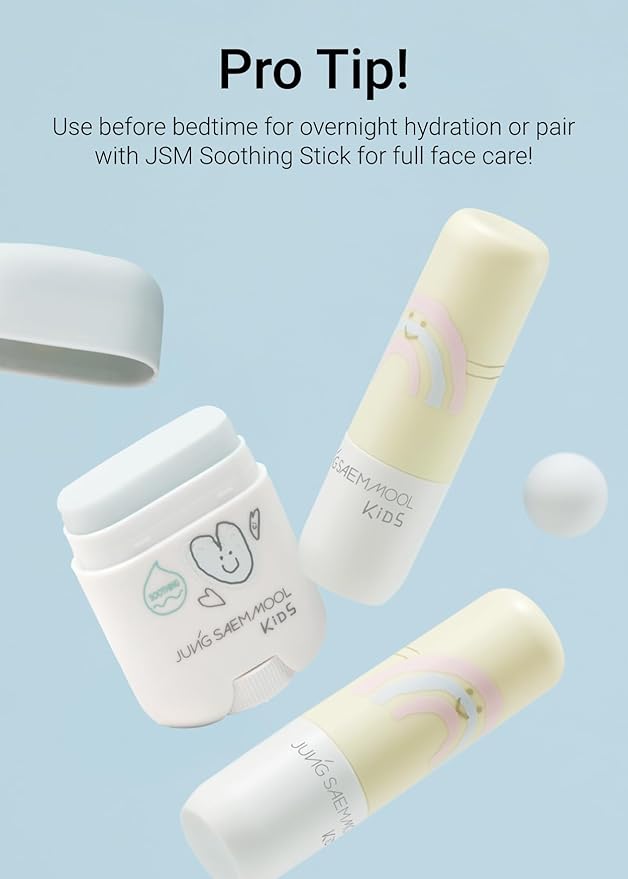 JUNGSAEMMOOL KIDS Mild Lip Balm | Organic Lip Moisturizer for Baby, Toddler & Children | Non-Toxic & Safe Formula | Hydrating and Soothing