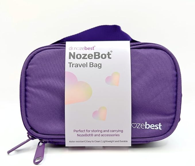 Dr. Noze Best NozeBot Travel Pouch, Pediatric ENT Designed Carrying Case for Baby Nasal Aspirator, Fits NozeBot Nose Sucker and Accessories, Compact, Durable, Water Resistant Organizer Bag