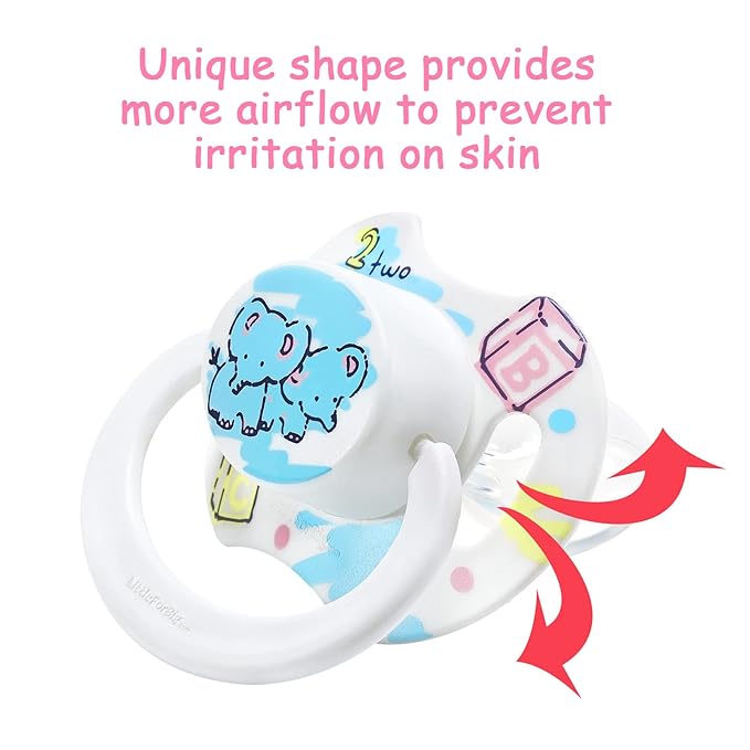 LittleForBig Bigshield Generation-II Adult Sized Pacifier Printed Set - Vintage Baby Pattern