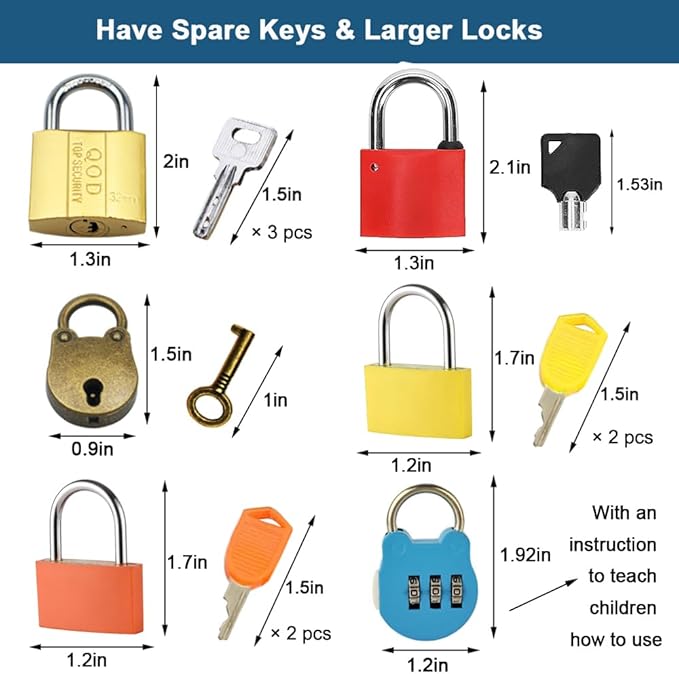Inslat Montessori Lock and Key Toy Set for Toddlers, Educational STEM Lock Toys Matching Games Set with Wooden Tray for 3-5 Year Old Kids