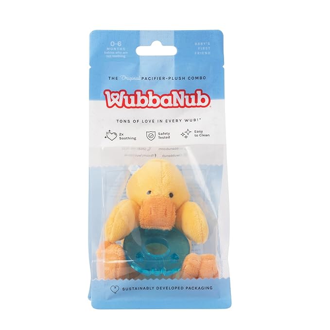 WubbaNub Infant Pacifier - Baby Yellow Duck
