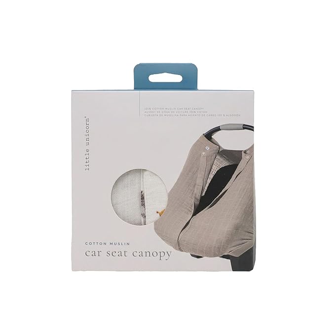 Little Unicorn Baby Car Seat Canopy | Soft & Breathable Muslin Fabric | Magnetic Closure Cover & Universal Fit | for Protection & Privacy | Nursing Cover (Farmyard)
