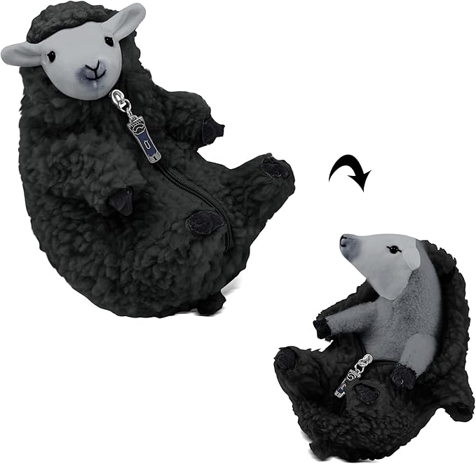 AGRIMONY Cute Shaved Sheep Stuffed Animals,Small Plushies Kawaii Lamb Plush Toys, Easter Valentines Mothers Day Birthday Christmas Funny Gifts Sheep Decor for Kids Girls Boys Teens Women