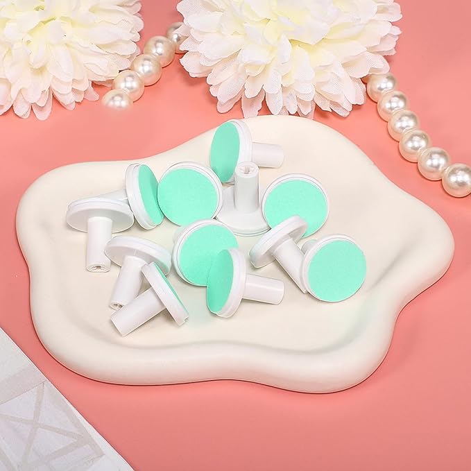 12pcs Nail File Electrical Tools Nail Trimmer Replacement Pads Nail Clipper Pads Nail Trimming Tools Infant Nail Grind Head Plastic Newborn Sharpen The