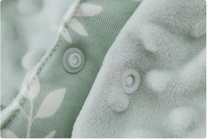 HOUSBAY Baby Blanket Newborn Blanket with Hooded Windproof Go Outside Warm Portable Swaddle Wrap in Basket Baby Safety Seats (Light Green)