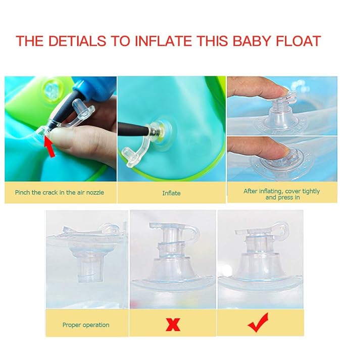 | Inflatable Baby Bathtub,Newborn Bathtub Seat for Infant,Non-Slip Baby Pool for Sitting up,Foldable Toddler Tub Shower,Portable Travel Bath for Kids 0-6 Year (Orange, Animal Print)