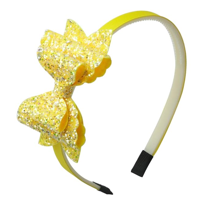 8Pcs Glitter Bows Headbands for Girls Children Sequin Hair Bows Hairbands School Girls Toddler Headband Hair Accessoires