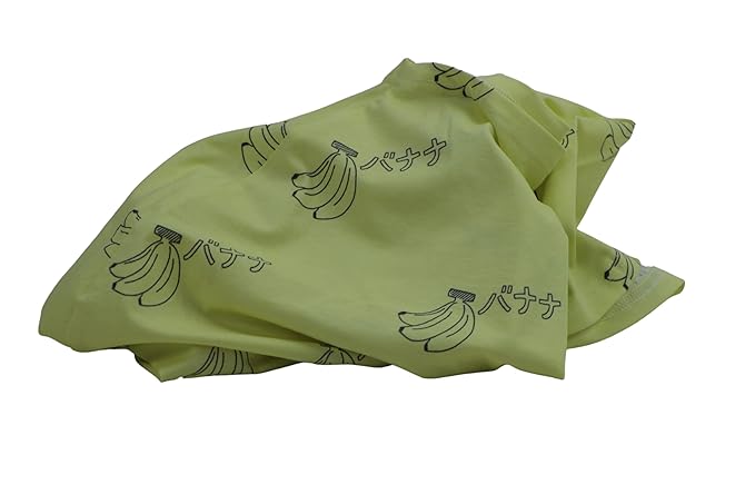 Nursing and Carseat Cover - Japanese Banana Print Design - Discreet, Breathable, Stretchy, carseat Cover, Breastfeeding Cover, Grocery Buggy cart seat Cover,