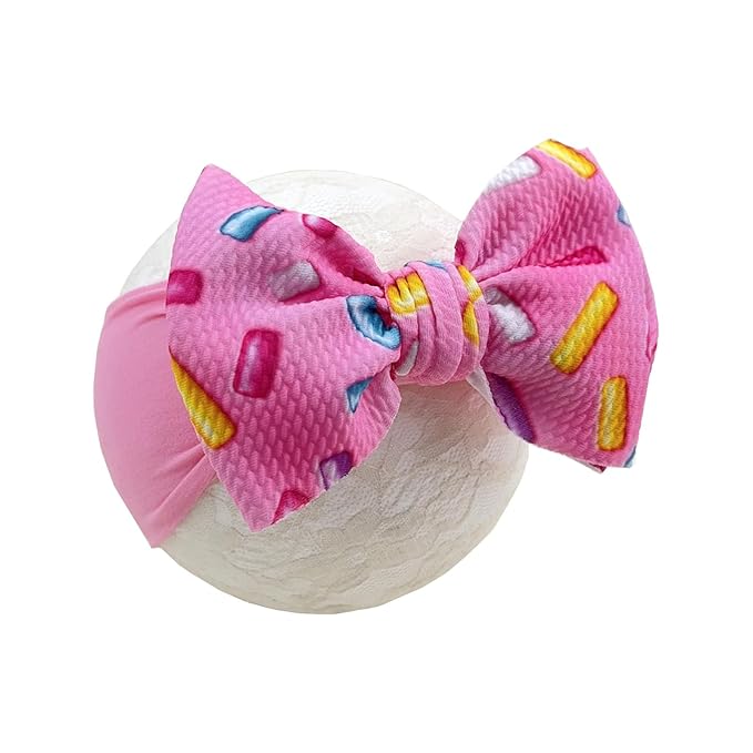 Baby Girl Headbands Nylon Bow Hair Accessories for Newborn Infants Toddlers (Y01, FZ)