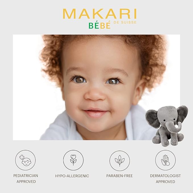 MAKARI Baby Care Essentials Bundle: Softness Care Baby Oil (8.4 oz) with Sweet Almond & Chamomile + Bebe Cleansing Milk (1000 ml) - Gentle, Hypoallergenic Skincare for Sensitive Newborns and Infants