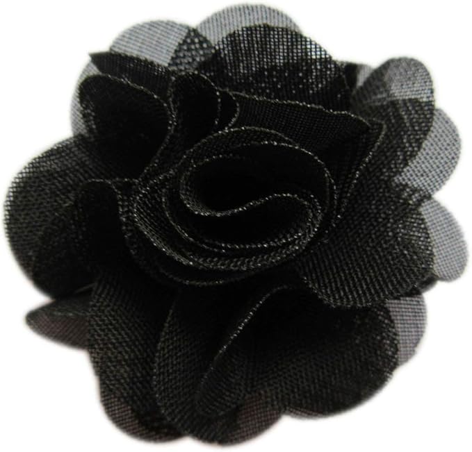 YYCRAFT Pack of 30 Chiffon Flower 2" Hair Flower Headband-Black