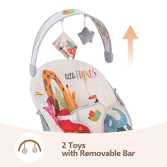 Baby Bouncer for Infant, Baby Bouncer seat,Electric Infant Bouncers with Music for Babies 0-6 Months Up to 20 lbs