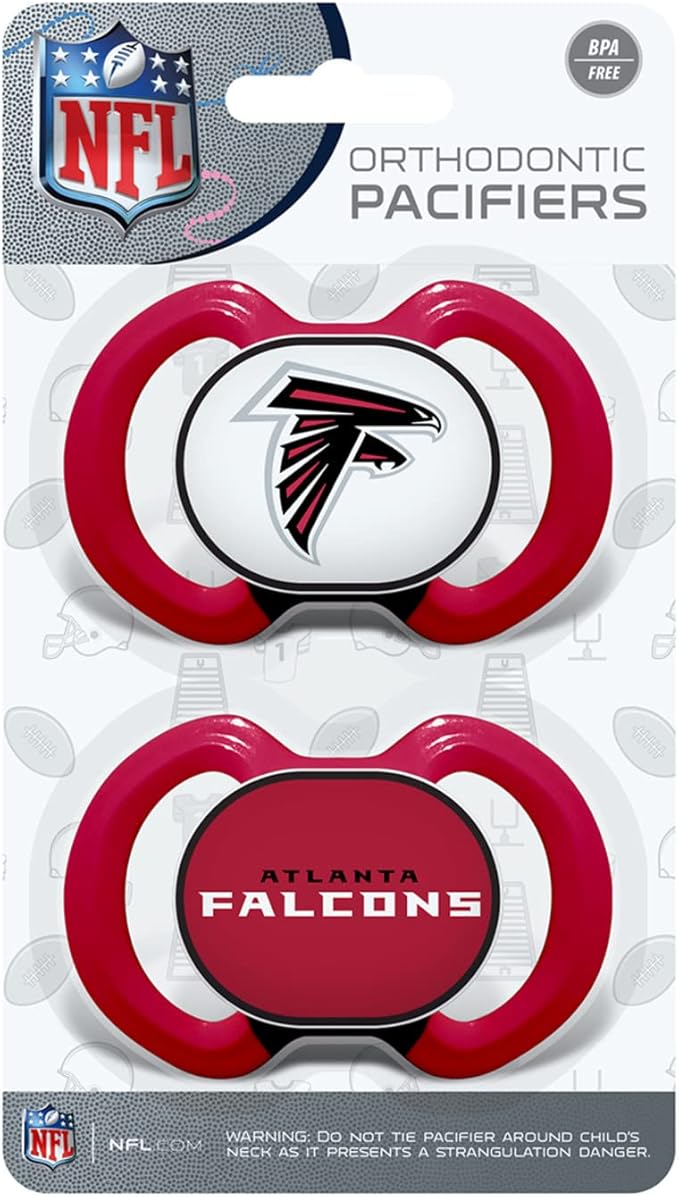 Baby Fanatic Pacifier 2-Pack - NFL Atlanta Falcons - Officially Licensed League Gear