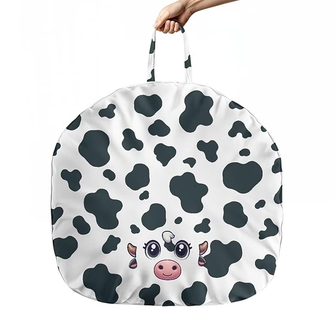 Classic Cowhide Print Baby Lounger Cover Removable Cover Ultra Soft Comfortable Lounger Slipcover Protector Cover for Infant Lounger Pillow Breathable and Reusable
