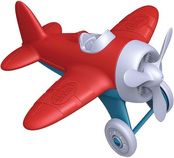 Green Toys Airplane & Board Book (color may vary)