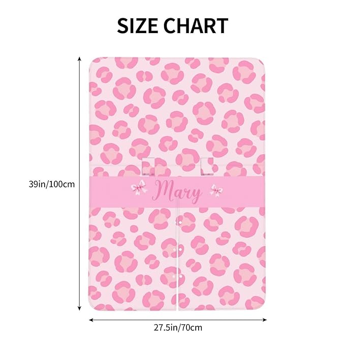 Custom Baby Car Seat Cover with Name – Personalized Leopard Print Nursing Cover, Infant Carseat Canopy, Shopping Cart Cover – Soft, Breathable & Warm – Ideal Shower Gift for Baby Girls